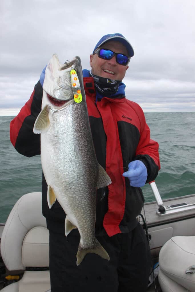 Frank Campbell With Lake Trout Copy
