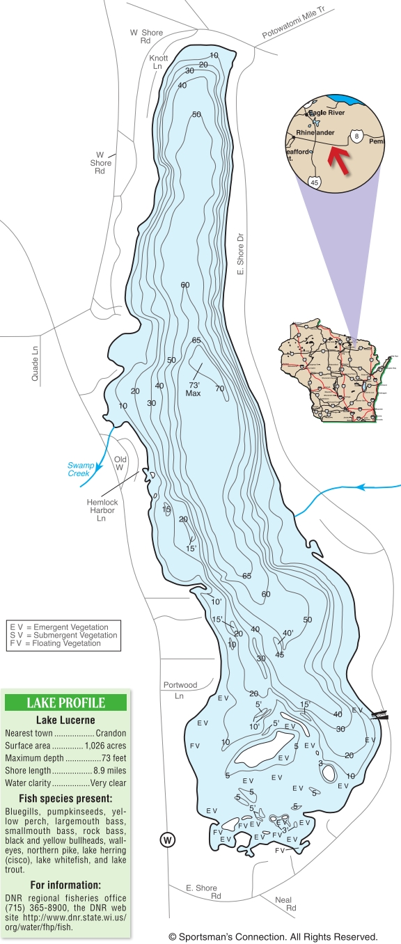 Wisconsin Forage Map Forage a concern for Wisconsin's Forest County’s Lake Lucerne - Outdoor ...