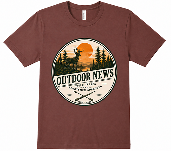 Majestic Whitetail Outdoor News Logo T-Shirt - Image 5
