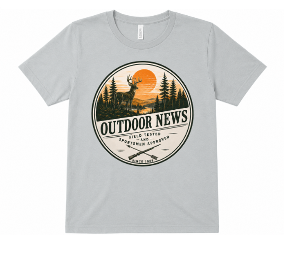 Majestic Whitetail Outdoor News Logo T-Shirt - Image 2